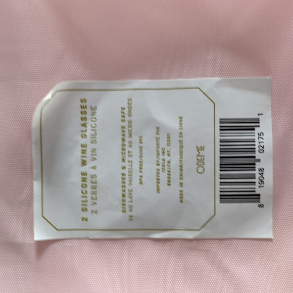 ODEME What a Pair  Silicone Wine Glasses set of 2 - Picture 3 of 4